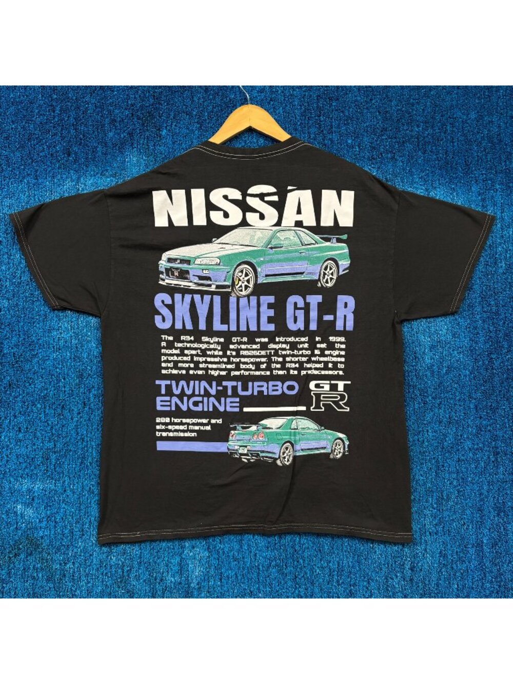 Nissan GT- R Car T-Shirt Size Large